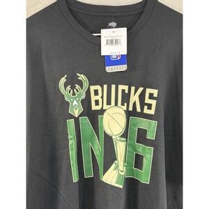 Milwaukee Bucks 2021 NBA Finals Champs Bucks in Six T Shirt 2XL NWT Sportiqe